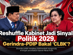 Reshuffle Kabinet Kembali Disorot, Spekulasi Arah Gerindra-PDIP Menuju 2029 Mengemuka
