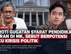Rocky Gerung Soroti Gugatan Syarat Pendidikan Gibran di MK, Sebut Berpotensi Picu Krisis Politik
