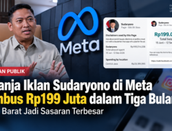 Belanja Iklan Sudaryono di Meta Tembus Rp199 Juta dalam Tiga Bulan, Jawa Barat Terbesar