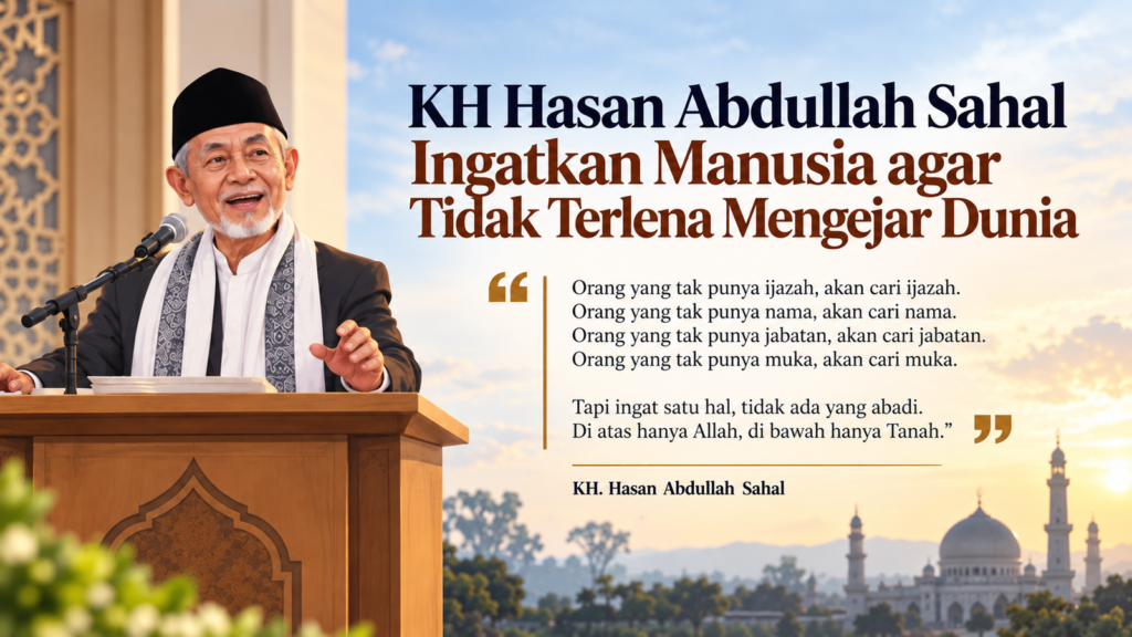 KH Hasan Abdullah Sahal Ingatkan Manusia agar Tidak Terlena Mengejar Dunia