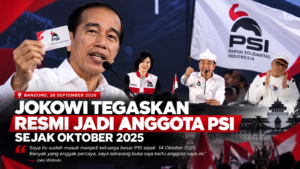Jokowi Tegaskan Resmi Jadi Anggota PSI Sejak Oktober 2025