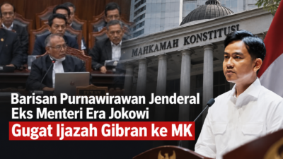 Barisan Purnawirawan Jenderal dan Denny Indrayana Gugat Syarat Pendidikan Gibran ke MK