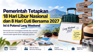 Pemerintah Tetapkan 18 Hari Libur Nasional dan 8 Hari Cuti Bersama 2027, Ini 6 Potensi Long Weekend
