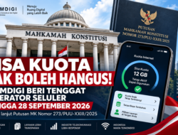 Sisa Kuota Tak Boleh Hangus, KOMDIGI Beri Tenggat Operator Seluler Hingga 28 September 2026