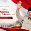Oktaria Saputra Ucapkan Selamat Ulang Tahun ke-75 kepada Presiden Prabowo Subianto