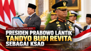 Presiden Prabowo Lantik Jenderal Tandyo Budi Revita sebagai KSAD