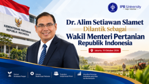 Dr. Alim Setiawan Slamet Dilantik sebagai Wakil Menteri Pertanian Republik Indonesia