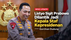Listyo Sigit Prabowo Dilantik Jadi Kepala Staf Kepresidenan, Gantikan Dudung